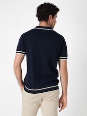 Oliver Sweeney 100% Cotton Knitted Riviera Polo T-Shirt - Image 3 of 4
