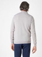 Oliver Sweeney Merino Wool Quarter Zip Jumper - Image 3 of 4