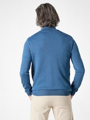 Oliver Sweeney Merino Wool Quarter Zip Jumper - Image 3 of 4