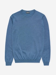 Oliver Sweeney Merino Wool Crew Neck Jumper - Image 4 of 4