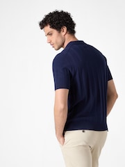 Oliver Sweeney 100% Cotton Knitted Buttonless Polo Shirt - Image 2 of 4