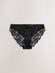 Black/Red/Cream Lace Knickers 3 Pack - Image 7 of 10