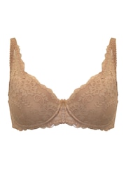 Pour Moi Natural Fleur Lightly Padded High Apex Underwired Bra - Image 3 of 4