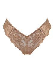 Pour Moi Natural Brazilian Fleur Cheeky V-Shaped Knickers - Image 3 of 4