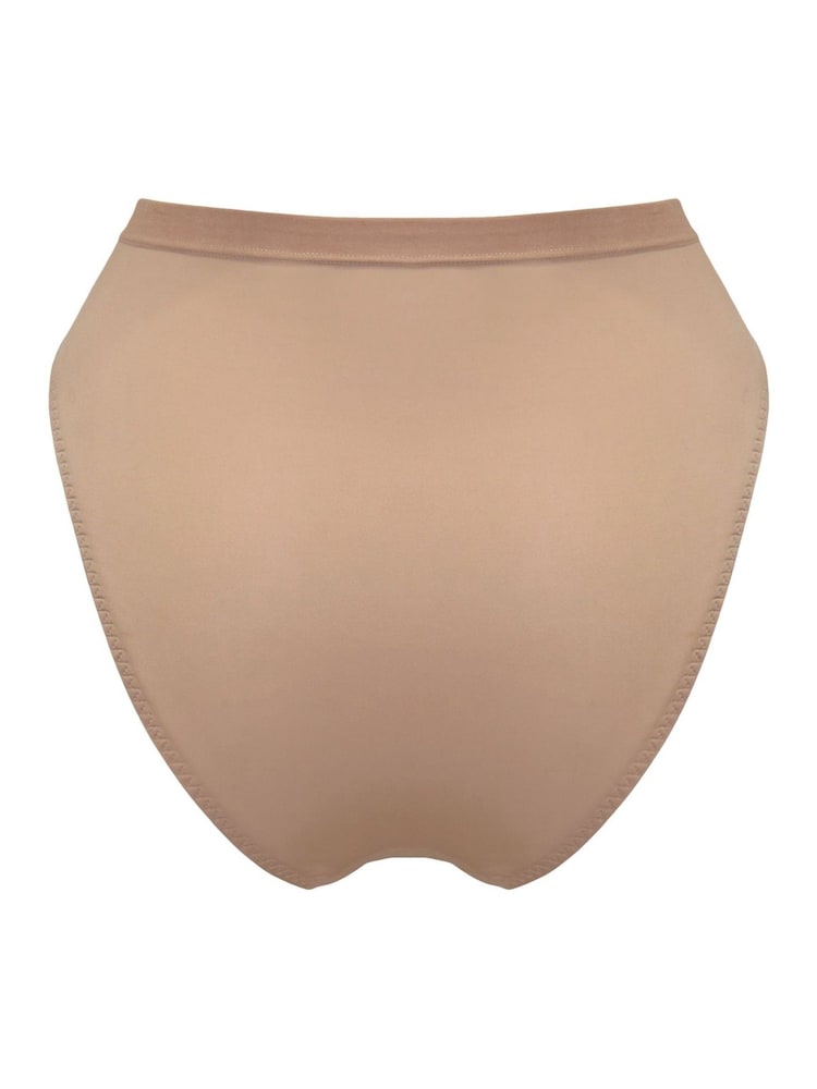 Коричневый - Трусики средней длины Pour Moi Geo Sculpt High Leg - Image 4 of 4
