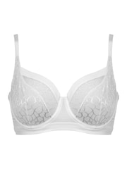 Wit - Pour Moi Geo Sculpt Non Padded Underwired Bras - Image 3 of 4