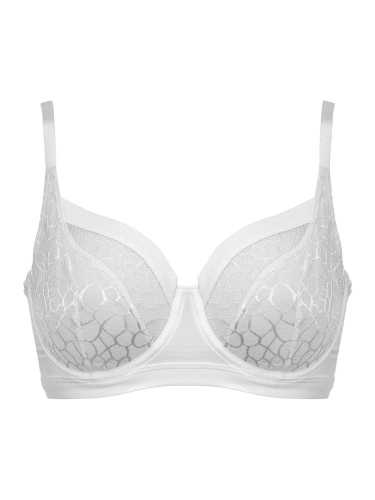 Wit - Pour Moi Geo Sculpt Non Padded Underwired Bras - Image 3 of 4