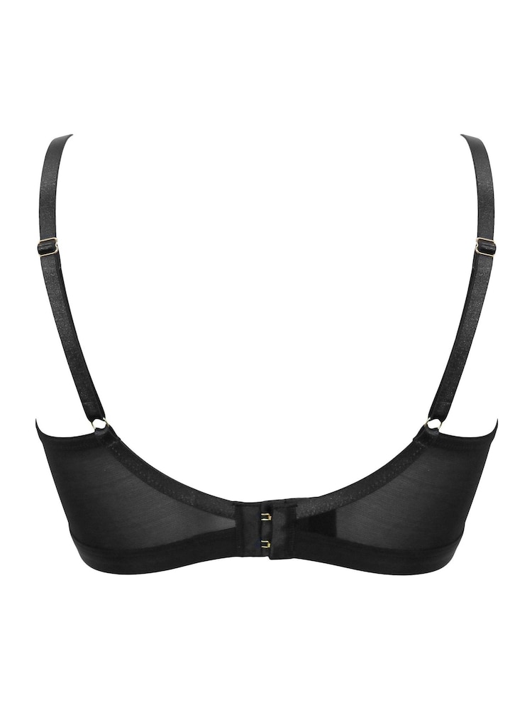Pour Moi Black Geo Sculpt Non Padded Underwired Bras - Image 4 of 4