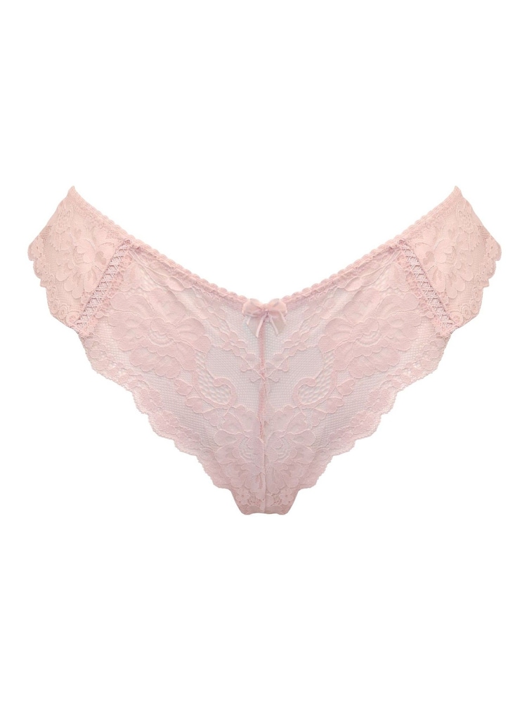 Rosa - Pour Moi Fleur Cheeky V-Shaped Briefs - Imagen 2 de 3