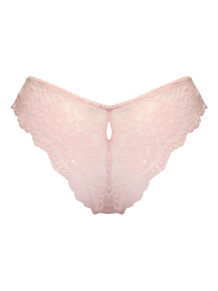 Rosa - Pour Moi Fleur Cheeky V-Shaped Briefs - Imagen 3 de 3