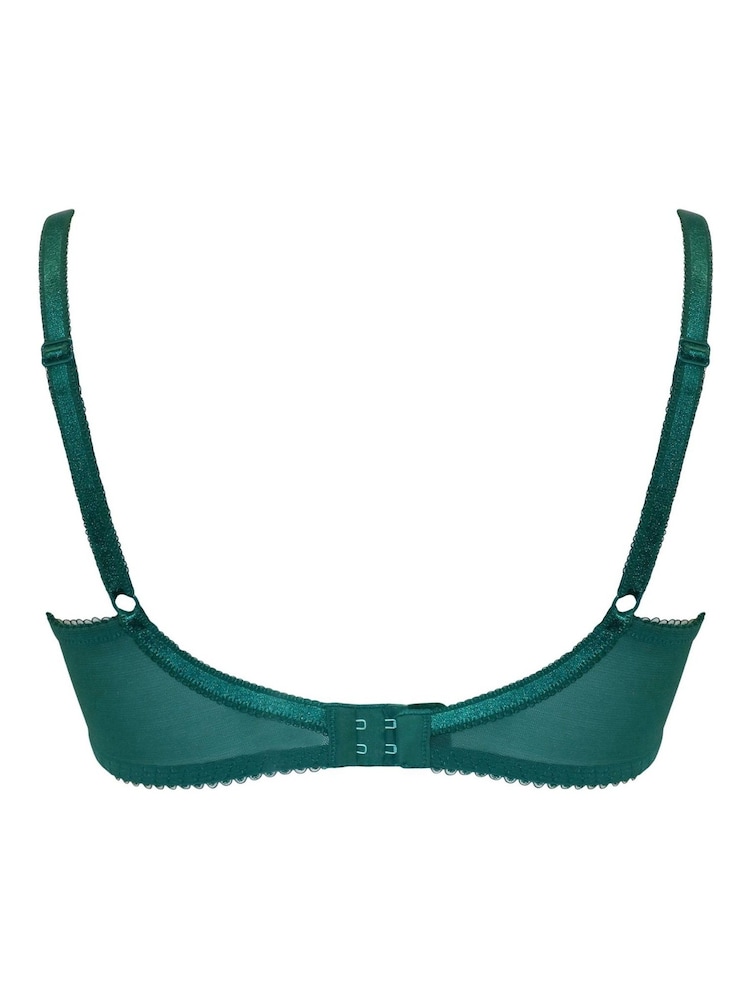 Pour Moi Green Padded Amour Underwired Non Padded Bra - Image 4 of 4