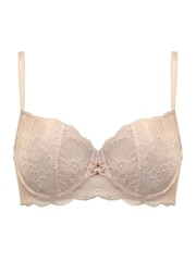 Pour Moi Cream Non Padded Atelier Lace High Apex Padded Underwired Bra - Image 3 of 4