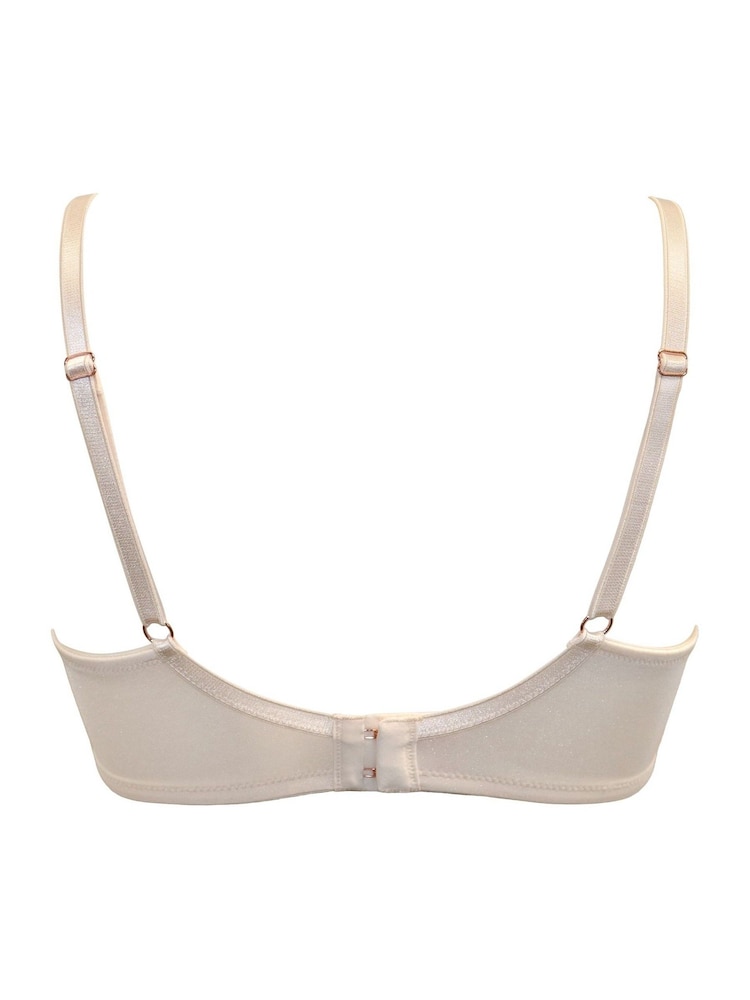 Pour Moi Cream Non Padded Atelier Lace High Apex Padded Underwired Bra - Image 4 of 4