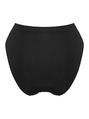 Pour Moi Black Geo Sculpt High Leg Midi Knickers - Image 4 of 4