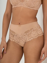 Pour Moi Natural Short Fleur Cheeky V-Shaped Briefs - Image 2 of 4