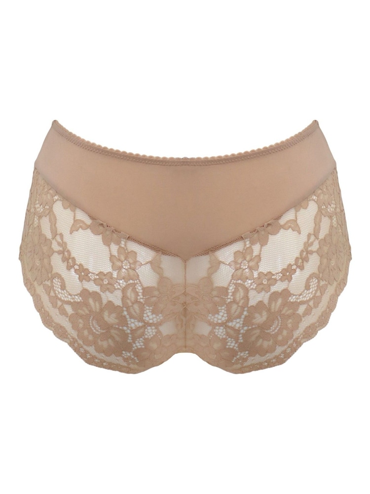 Pour Moi Natural Short Fleur Cheeky V-Shaped Briefs - Image 4 of 4