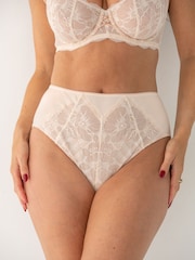 Crema - Braguitas de talle alto de encaje Atelier de Pour Moi - Imagen 2 de 4