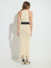 Star by Julien MacDonald Gold Fringe Hem Dress - Image 3 of 8