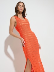 Vestido em ponto escada Star by Julien MacDonald - Imagem 2 de 5
