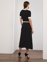 Star by Julien MacDonald Black Contrast Detail Dress - Image 4 of 5