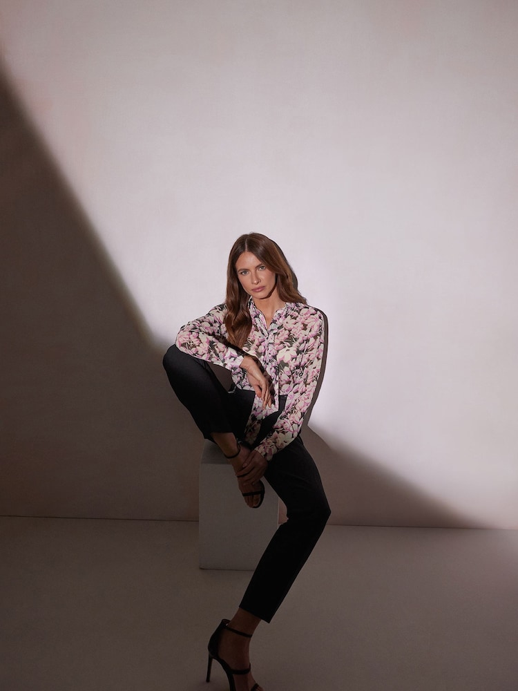 Star by Julien MacDonald Pink Tie Neck Blouse - Image 1 of 6
