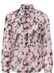 Star by Julien MacDonald Pink Tie Neck Blouse - Image 6 of 6