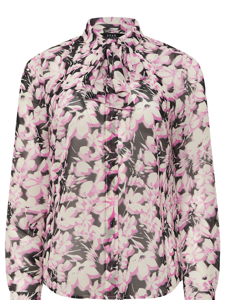Star by Julien MacDonald Pink Tie Neck Blouse - Image 6 of 6