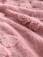 Pink Jacquard Bow Fleece All-in-One (1.5-16yrs) - Image 3 of 4