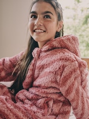 Pink Zebra Print Fleece All-In-One (1.5-16yrs) - Image 2 of 9