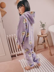 Purple Avocado Print Fleece All-In-One (1.5-16yrs) - Image 3 of 3