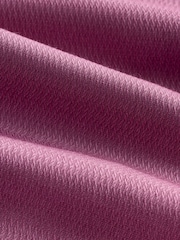 Dusty Pink Regular Fit Easy Care Textured Single Cuff Smart Shirt - Image 3 of 3