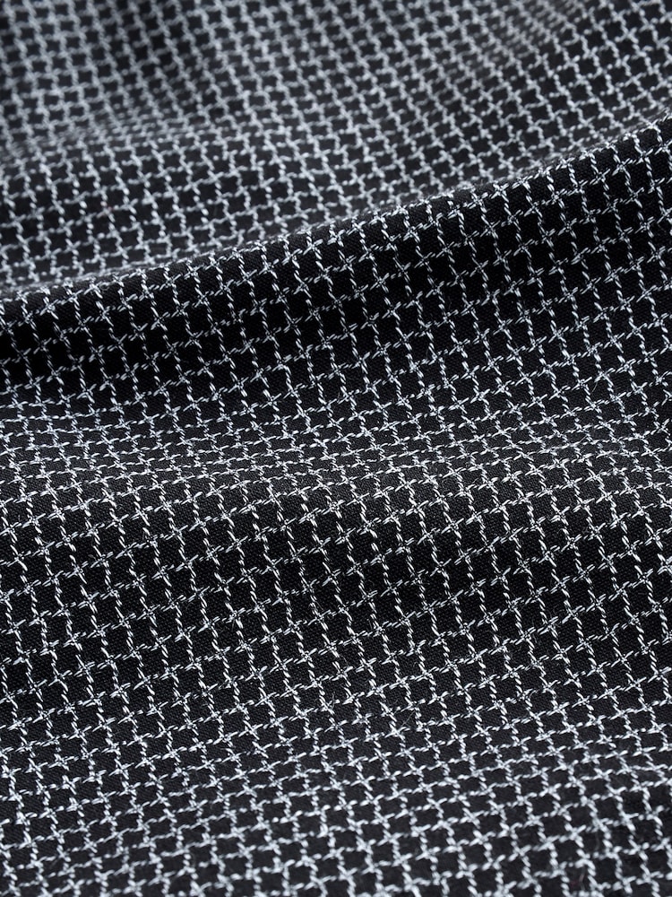 Grey Texture/ Black Paisley Regular Fit Shirt And Tie Party Pack - Image 8 of 8