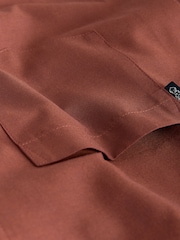 Rust Brown Regular Fit Button Down Easy Iron Oxford Shirt - Image 2 of 3