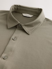 Braun - Supima-Baumwolljersey-Hemd - Bild 9 von 10