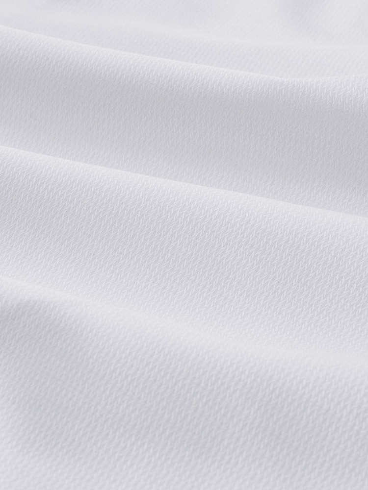 White Slim Fit Textured Wing Collar Dress Shirt - Image 8 of 8 White Slim Fit Textured Wing Collar Dress Shirt - Image 8 of 8