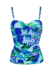 Aqua Blue Tropical - Pour Moi Free Spirit Tankini - תמונה 3 מתוך 4