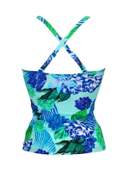 Aqua Blue Tropical - Pour Moi Free Spirit Tankini - תמונה 4 מתוך 4