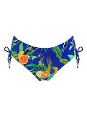 Pour Moi Blue Tropical High Leg Santa Cruz Bikini Briefs - Image 3 of 4