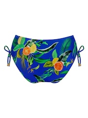 Pour Moi Blue Tropical High Leg Santa Cruz Bikini Briefs - Image 4 of 4