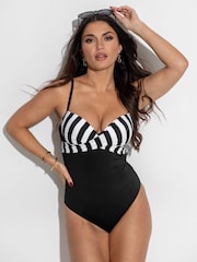 Pour Moi Black Free Spirit Swimsuit - Image 1 of 4