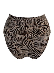 Pour Moi Black/Gold High Waist Samoa Bikini Bottoms - Image 4 of 4