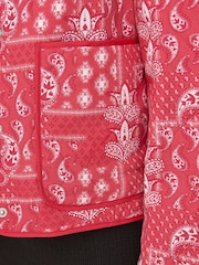 ONLY Red Boho Printed Short Quilted Jacket - Image 4 of 7