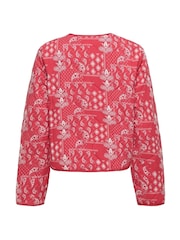 ONLY Red Boho Printed Short Quilted Jacket - Image 7 of 7
