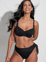 Pour Moi Black Non Padded Underwired St Kitts Bikini Top - Image 2 of 4