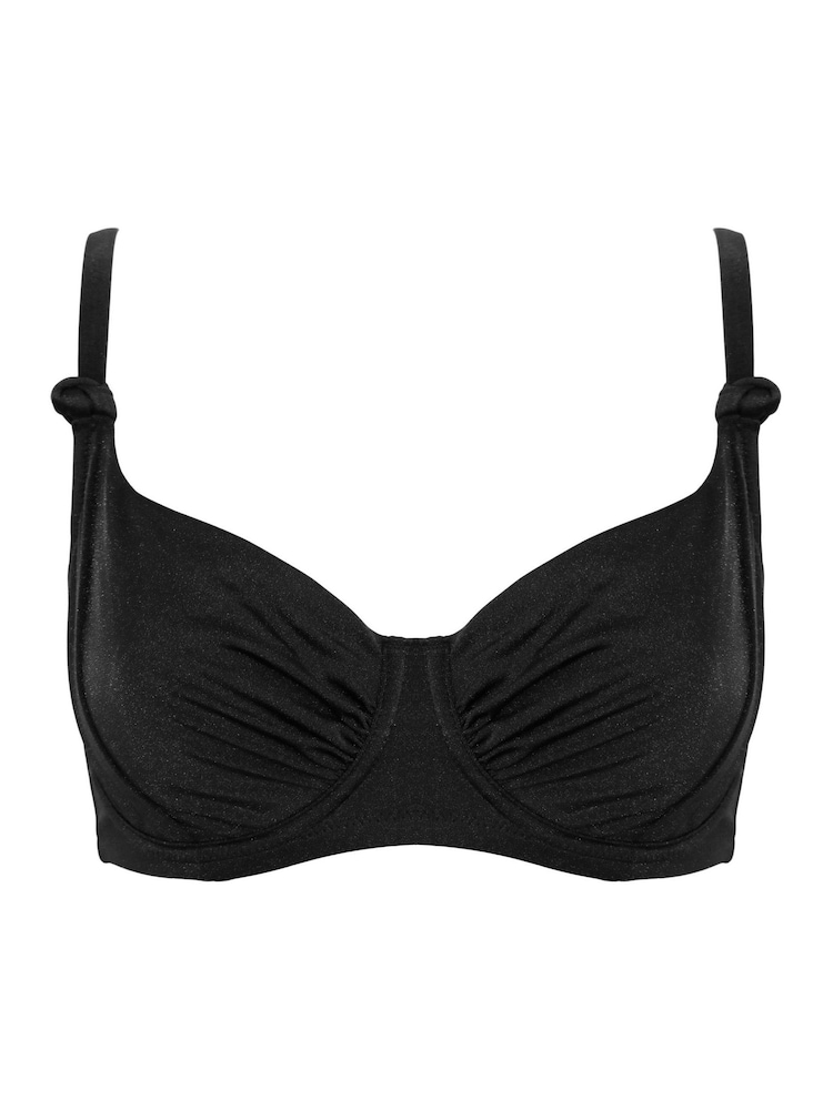 Pour Moi Black Non Padded Underwired St Kitts Bikini Top - Image 3 of 4