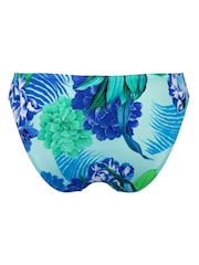 Pour Moi Aqua Blue Tropical Brief Free Spirit Bikini Briefs - Image 3 of 4