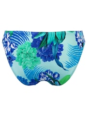 Pour Moi Aqua Blue Tropical Brief Free Spirit Bikini Briefs - Image 4 of 4