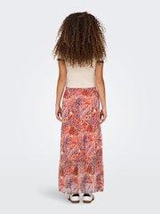 ONLY Orange Printed Maxi Skirt - Image 2 of 5
