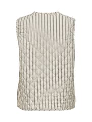 ONLY Grey Stripe Quilted Waistcoat - Image 2 of 2