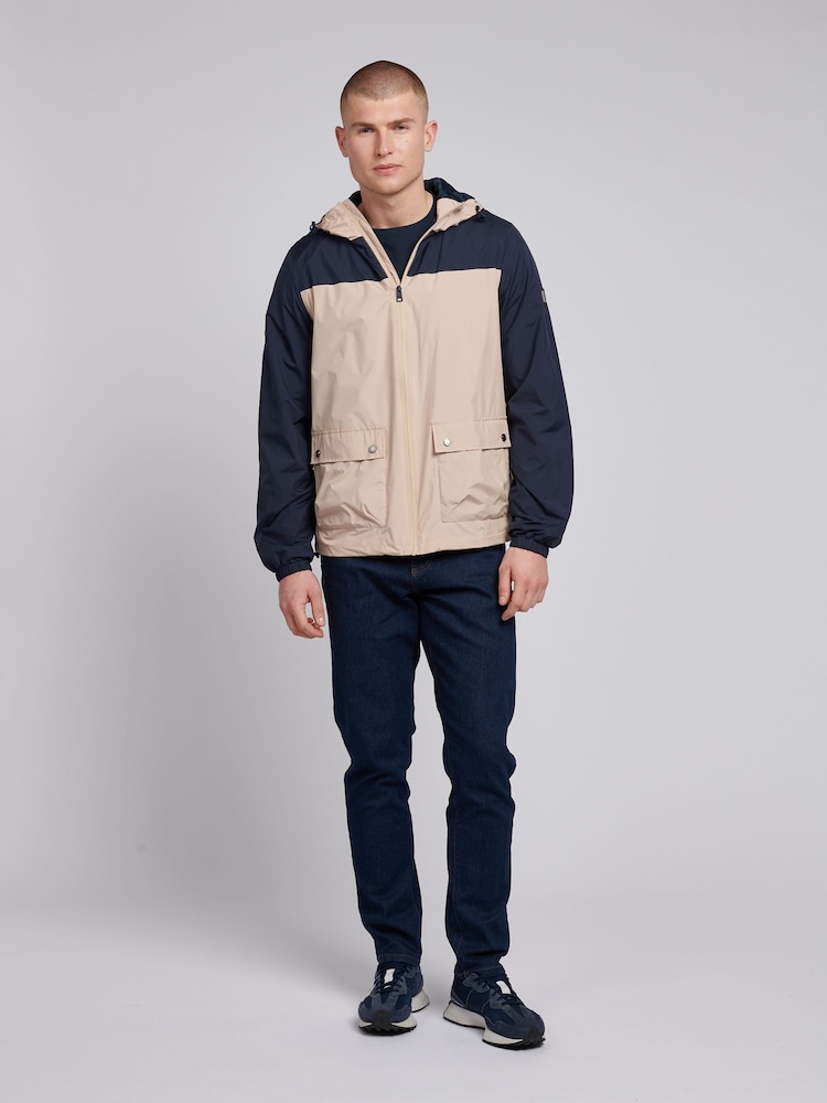 U.S. Polo Assn. Natural Mens Panelled Windbreaker Jacket - Image 3 of 12